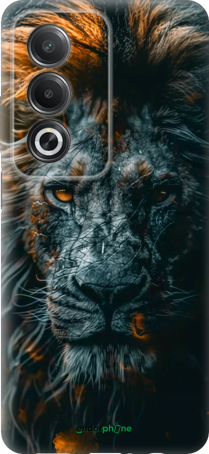 Силиконовый чехол Лев в сумерках для Oppo A80 5G - 6154u-3963 изображение 