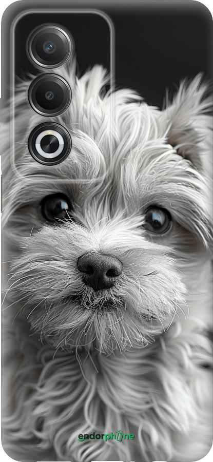 Силиконовый чехол Мальтипу на чорном фоне для Oppo A3 Pro 5G - 6156u-4144 изображение 