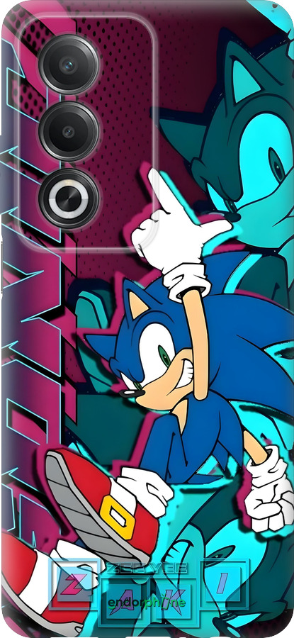 Силіконовий чехол Соник для Oppo A3 Pro 5G - 6284u-4144 изображение 