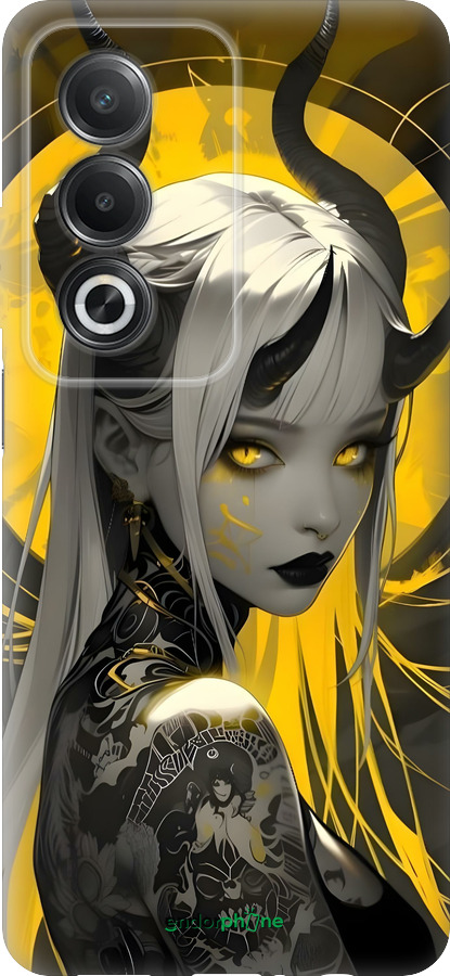 Силиконовый чехол Аниме демон 2 для Oppo A80 5G - 6309u-3963 изображение 