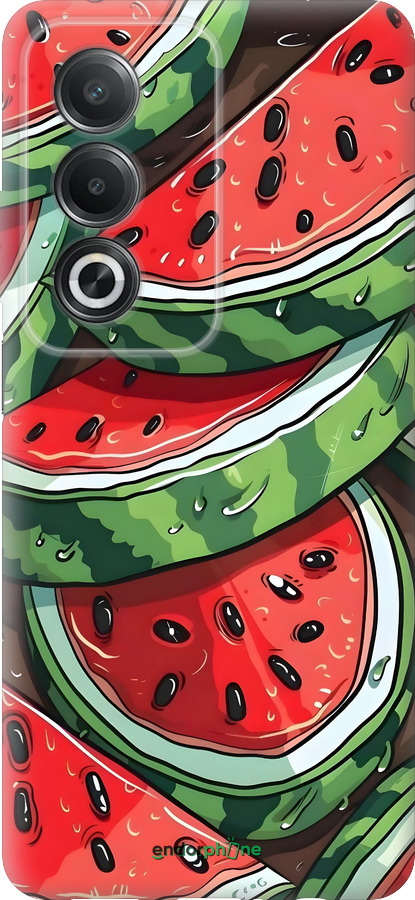 Силиконовый чехол Арбуз для Oppo A3 Pro 5G - 6315u-4144 изображение 