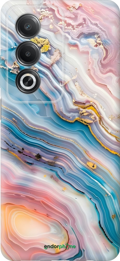 Силиконовый чехол Мрамор красивый для Oppo A3 Pro 5G - 6376u-4144 изображение 