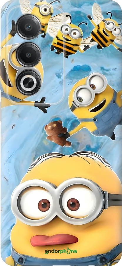 Силиконовый чехол Миньоны для Oppo A80 5G - 6386u-3963 изображение 