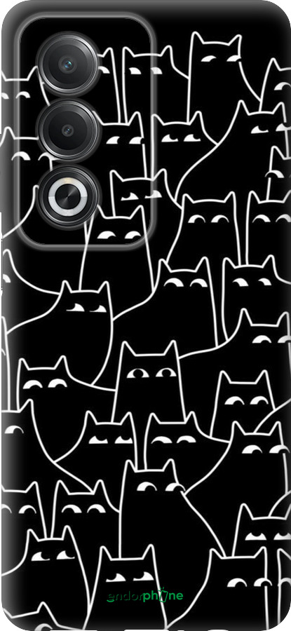 Силиконовый чехол С изображением кошек для Oppo A80 5G - 6470u-3963 изображение 