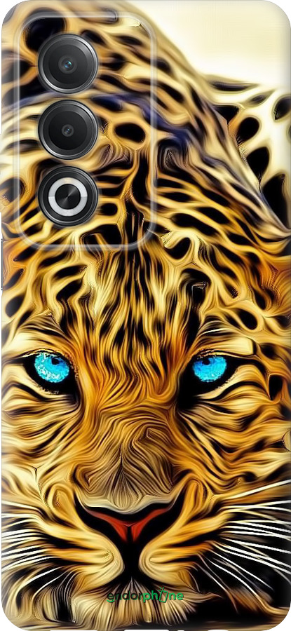 Силиконовый чехол Леопард для Oppo A80 5G - 6611u-3963 изображение 