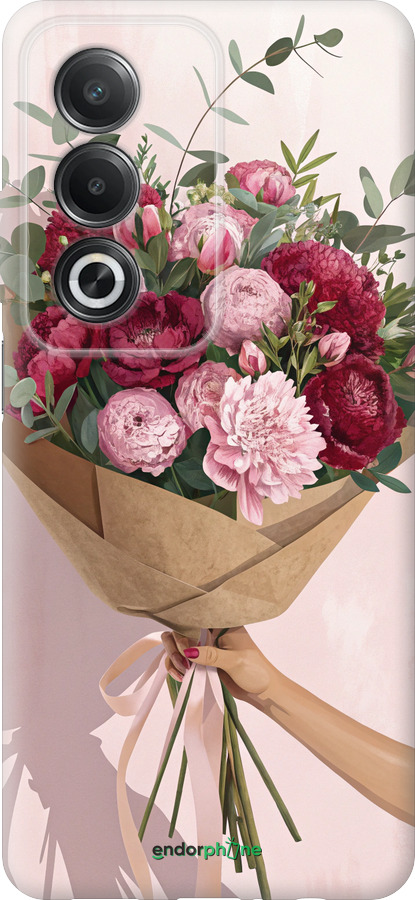 Силиконовый чехол Пионы 1 для Oppo A80 5G - 6705u-3963 изображение 