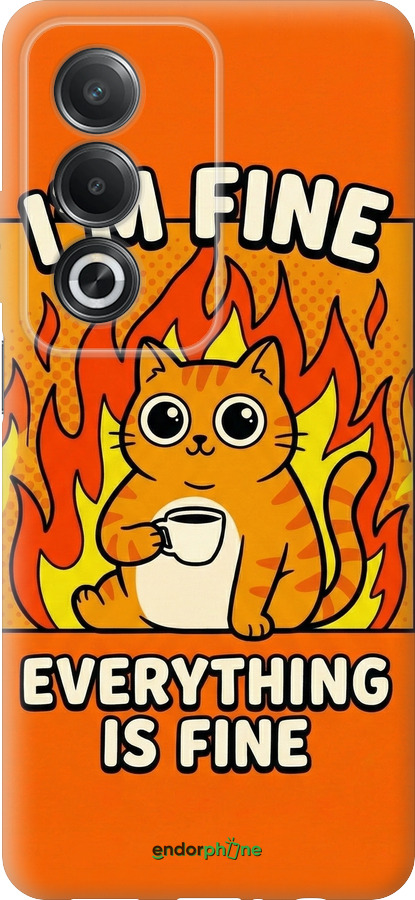 Силиконовый чехол Funny Cat для Oppo A3 Pro 5G - 6786u-4144 изображение 