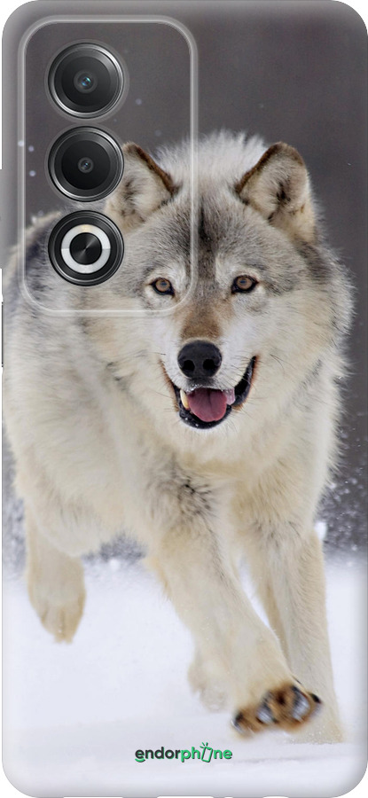 Силиконовый чехол Бегущий волк для Oppo A3 Pro 5G - 826u-4144 изображение 