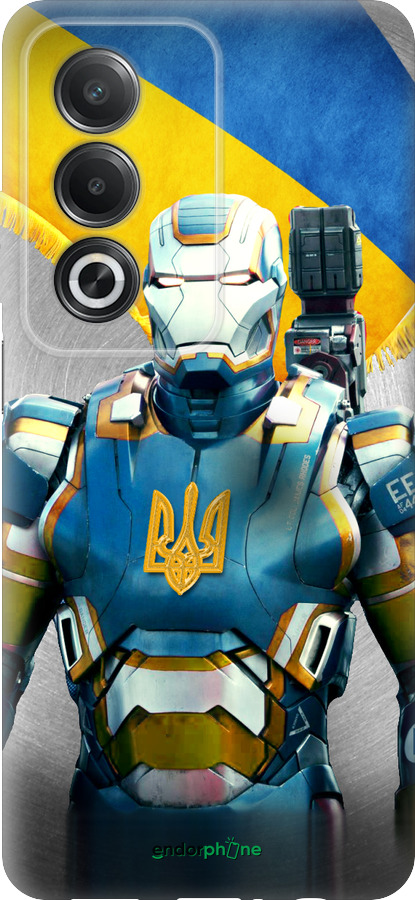 Силиконовый чехол Украинский киборг для Oppo A80 5G - 980u-3963 изображение 
