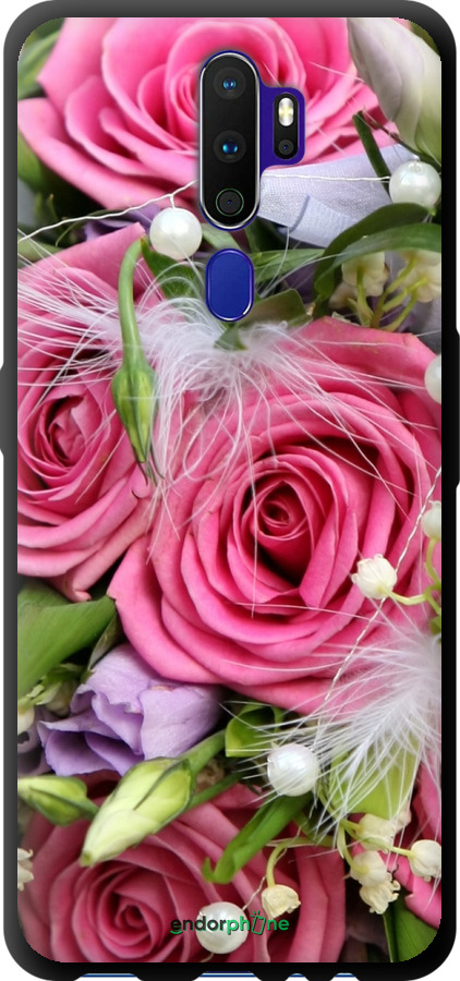 

TPU чорний чохол "Ніжність" для Oppo A9 2020, Рожевий