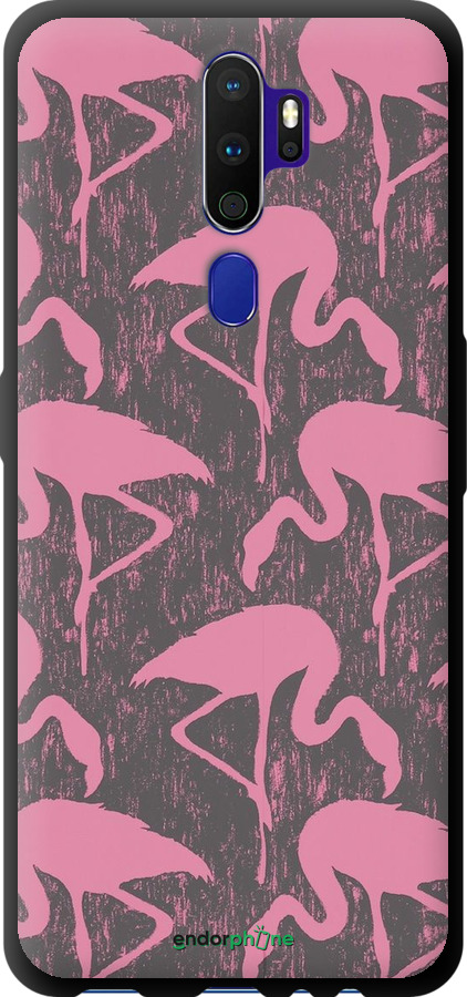 TPU чехол Vintage-Flamingos для Oppo A9 2020 - 4171b-1865 изображение 