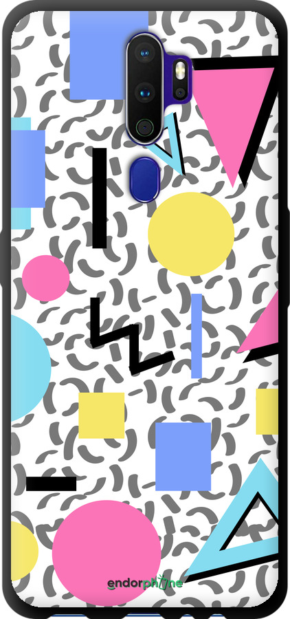 TPU чехол Color shapes для Oppo A5 2020 - 4893b-1888 изображение 