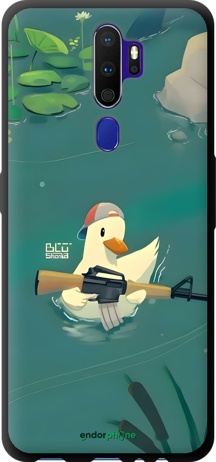 TPU чехол Уточка с автоматом для Oppo A5 2020 - 6356b-1888 изображение 