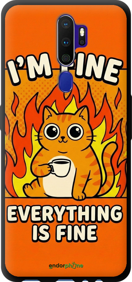 TPU чехол Funny Cat для Oppo A9 2020 - 6786b-1865 изображение 