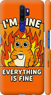 3D пластиковий матовий чехол Funny Cat для Oppo A5 2020 - 6786m-1888 изображение 