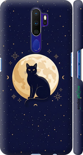 3D пластиковий матовий чехол Cute Cat Celestial/Witchy для Oppo A5 2020 - 6787m-1888 изображение 