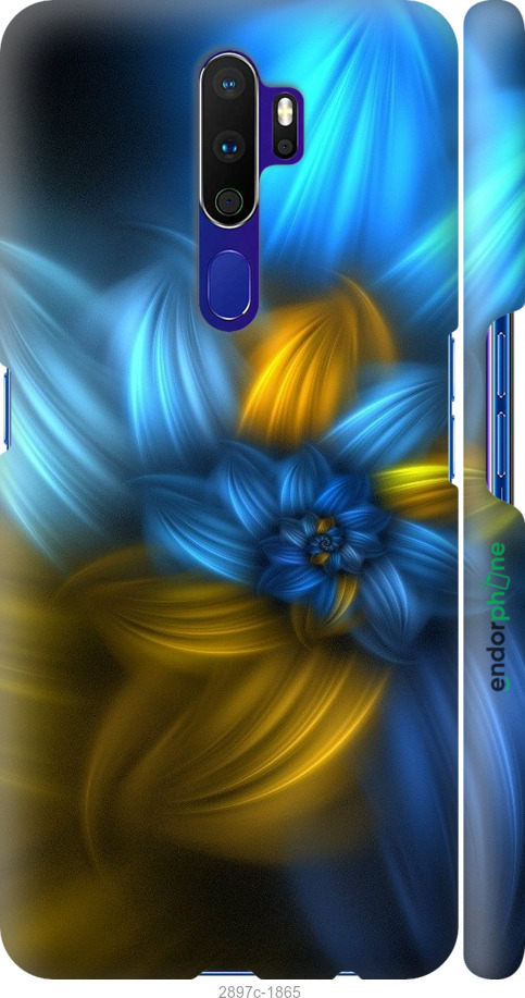 

3D пластиковий матовий чохол "Візерунок 46" для Oppo A9 2020, Синій