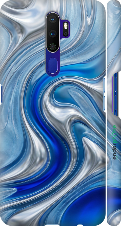 3D пластиковий матовий чехол Liquid Chrome для Oppo A9 2020 - 6781m-1865 изображение 