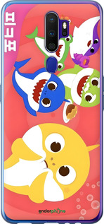 2D пластиковый чехол Бейби Шаркс для Oppo A5 2020 - 6305t-1888 изображение 
