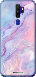 2D пластиковый чехол Нежный мрамор для Oppo A5 2020 - 6310t-1888 изображение 
