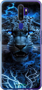 2D пластиковый чехол Ледяной леопард для Oppo A9 2020 - 6460t-1865 изображение 