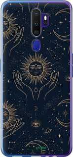 Силиконовый чехол 'Celestial Harmony: Sun & Moon Gold Mystic Pattern' для Oppo A9 2020 изображение 5