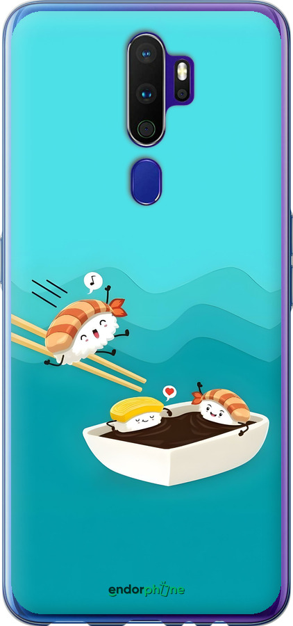 2D пластиковый чехол Суши для Oppo A5 2020 - 6354t-1888 изображение 