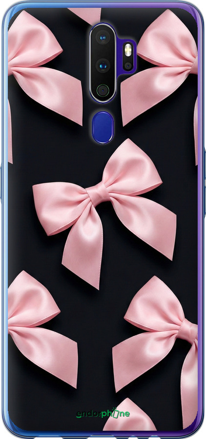 Силиконовый чехол Coquette Ribbons Dark Coquette для Oppo A9 2020 - 6767u-1865 изображение 