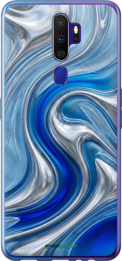 Силиконовый чехол Liquid Chrome для Oppo A9 2020 - 6781u-1865 изображение 