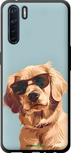 TPU чехол Пес в очках для Oppo A91 - 6381b-1884 изображение 