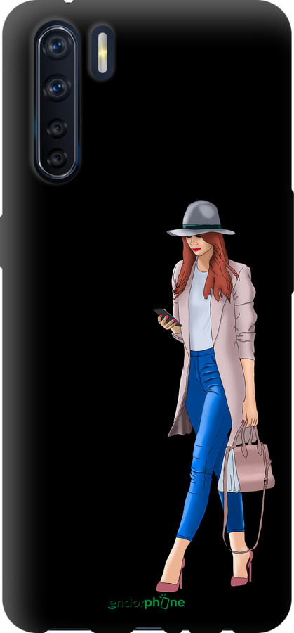 TPU чехол Девушка 1 для Oppo A91 - 4751b-1884 изображение 