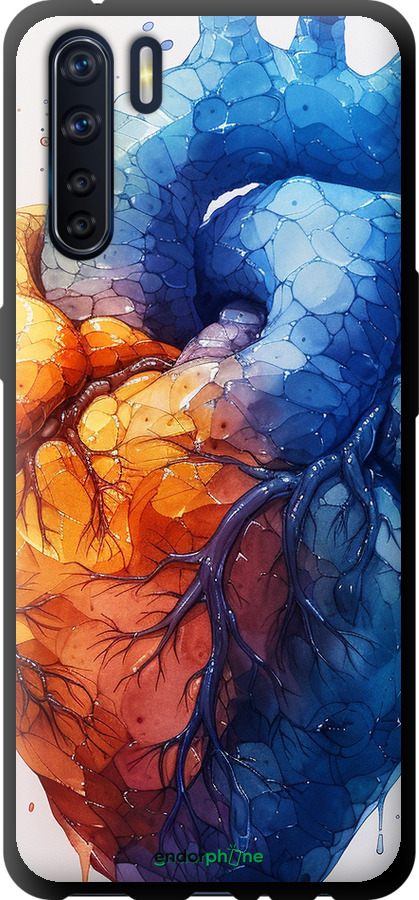 TPU чехол Арт-сердце для Oppo A91 - 6034b-1884 изображение 