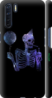3D пластиковый матовый чехол Скелетное искусство для Oppo A91 - 6536m-1884 изображение 