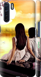 3D пластиковый матовый чехол Sunset для Oppo A91 - 6607m-1884 изображение 