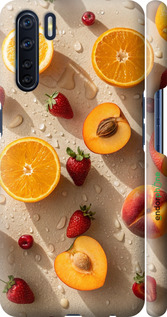 3D пластиковий матовий чехол Фрукти 3 для Oppo A91 - 6703m-1884 изображение 