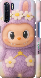 3D пластиковий матовий чехол Лабубу 1 для Oppo A91 - 6709m-1884 изображение 