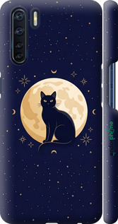 3D пластиковий матовий чехол Cute Cat Celestial/Witchy для Oppo A91 - 6787m-1884 изображение 