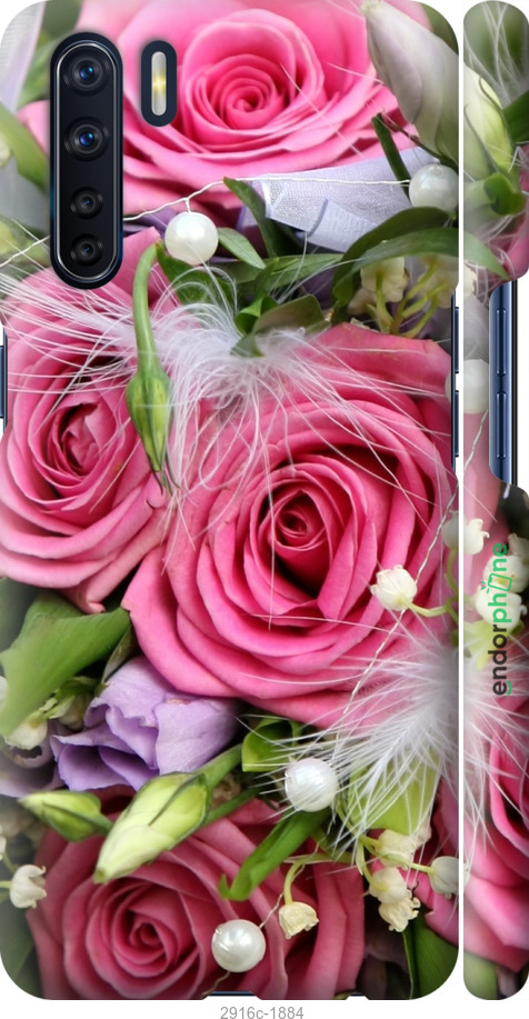 

3D пластиковий матовий чохол "Ніжність" для Oppo A91, Рожевий