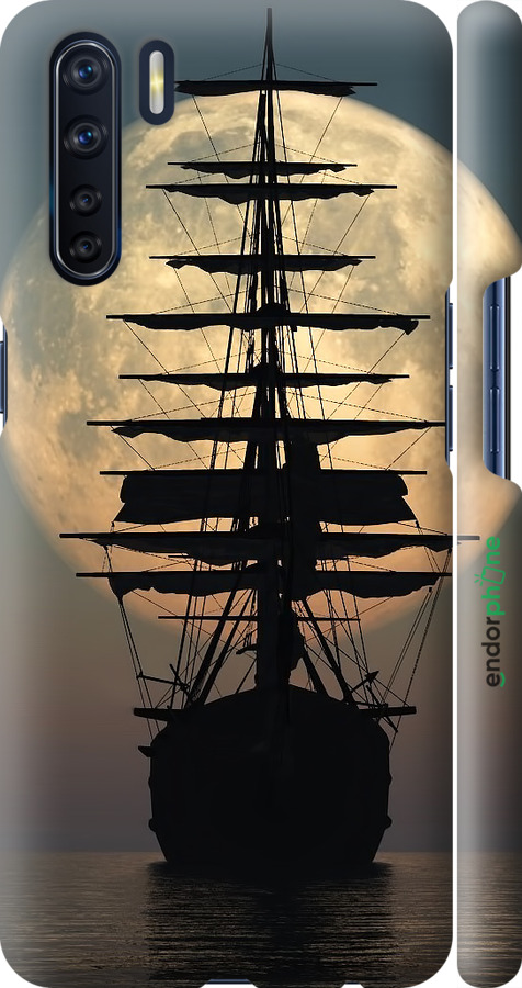3D пластиковий матовий чехол Корабель для Oppo A91 - 5998m-1884 изображение 