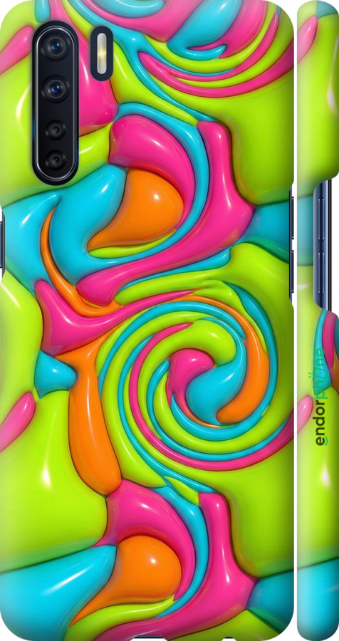 3D пластиковый матовый чехол Y2K Jelly Dream для Oppo A91 - 6780m-1884 изображение 