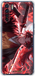 Силикон с усиленными углами чехол Аниме воин для Oppo A91 - 6281sp-1884 изображение 