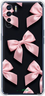 Силикон с усиленными углами чехол Coquette Ribbons Dark Coquette для Oppo A91 - 6767sp-1884 изображение 