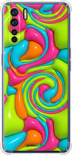 Силикон с усиленными углами чехол Y2K Jelly Dream для Oppo A91 - 6780sp-1884 изображение 