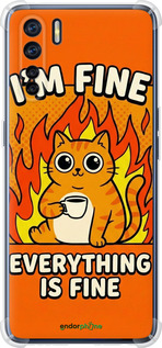 Силикон с усиленными углами чехол Funny Cat для Oppo A91 - 6786sp-1884 изображение 