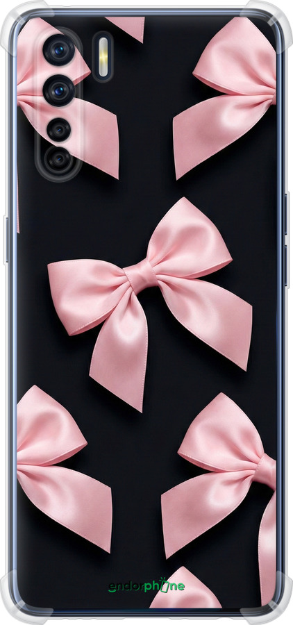 Силикон с усиленными углами чехол Coquette Ribbons Dark Coquette для Oppo A91 - 6767sp-1884 изображение 
