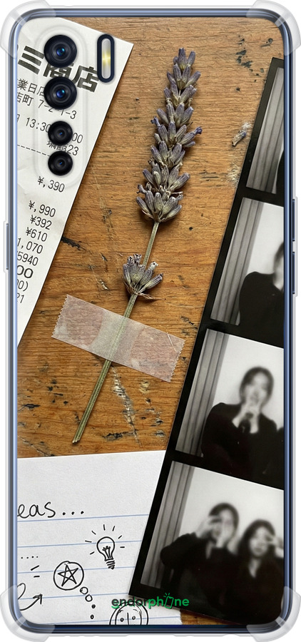 Силикон с усиленными углами чехол Aesthetic Scrapbook Collage для Oppo A91 - 6773sp-1884 изображение 