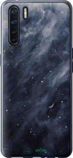 2D пластиковий чехол Сині хмари, Синій місяць для Oppo A91 - 6398t-1884 изображение 