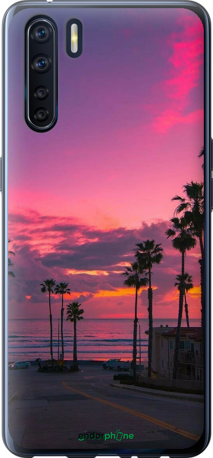 2D пластиковий чехол Пальми для Oppo A91 - 5873t-1884 изображение 