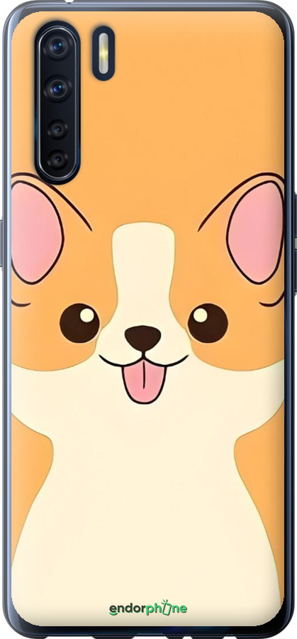 2D пластиковий чехол Милый пес для Oppo A91 - 6296t-1884 изображение 