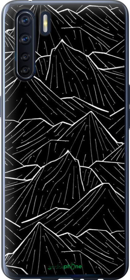 2D пластиковий чехол Із зображенням Темних гір для Oppo A91 - 6489t-1884 изображение 